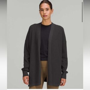 Lululemon Side Slit Sweater Wrap in Graphite Gray Size 10